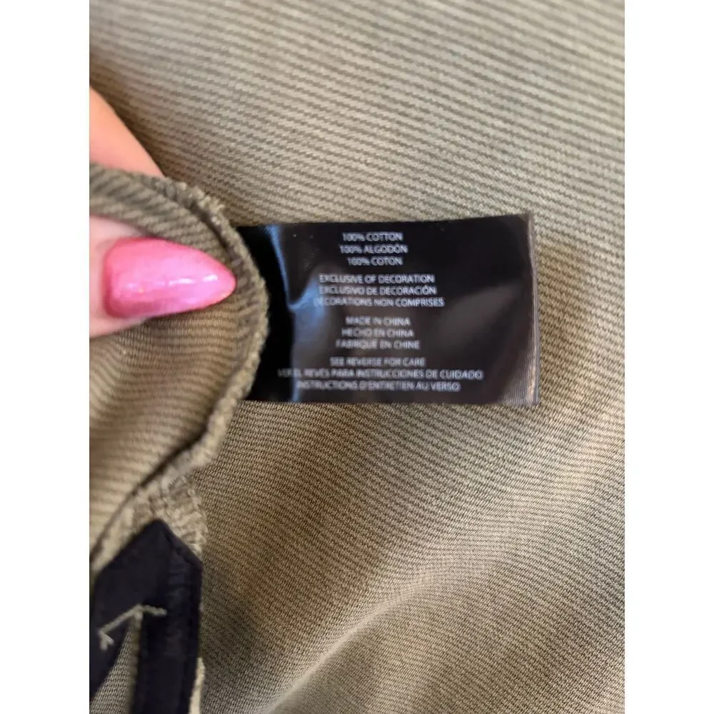 Banana Republic Luxe Touch Performance Tee Olive Green Short Sleeve XL